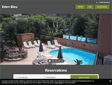 Tablet Screenshot of edenbleuhotel.com